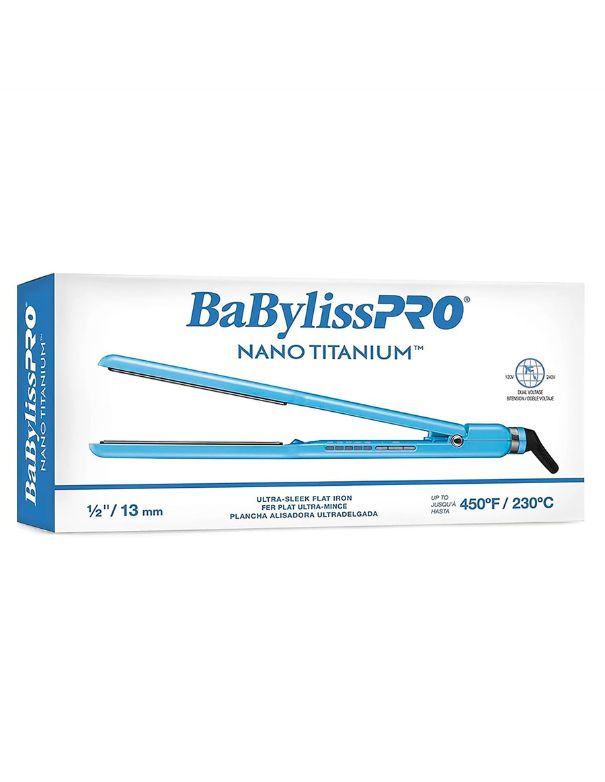 Fer plat ultra fin BaBylissPRO Nano Titanium 1/2"