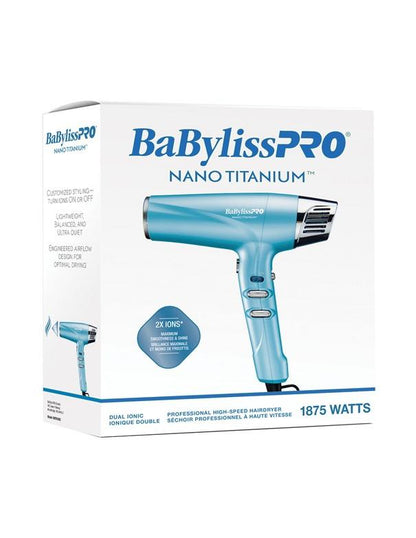 Sèche-cheveux haute vitesse Babylisspro Nano Titanium Dual Ionic