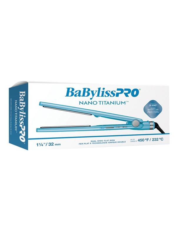 Fer plat ionique double Nano Titanium Babylisspro 1-1-4