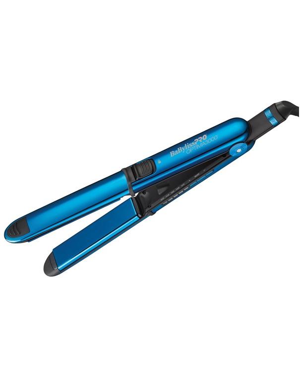 Fer à lisser BabylissPro Nano Titanium Optima en acier inoxydable Bleu nuit 1-1-4