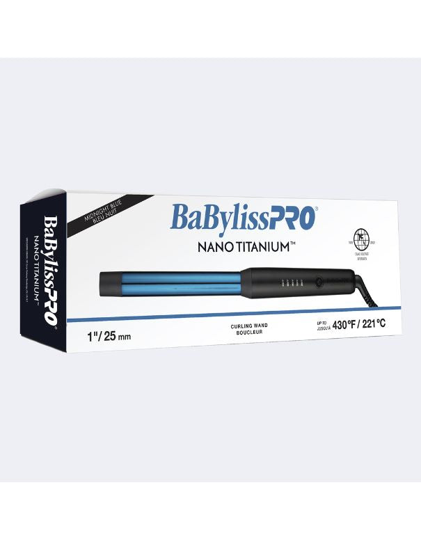 Fer à friser BaBylissPRO Nano Titanium (bleu nuit) 1"
