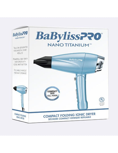 Sèche-cheveux compact ionique BaBylissPRO Nano Titanium