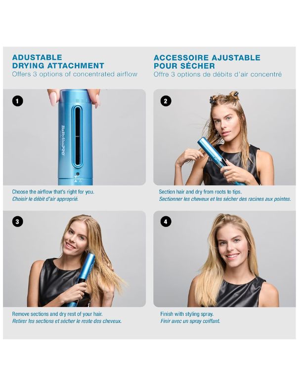 BaBylissPRO Nano Titanium Style/Switch IONIC MULTI-STYLER & DRYER 5 in 1