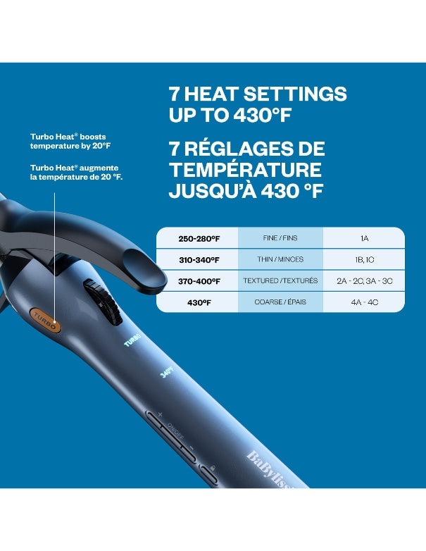 BaBylissPRO Nano Titanium  PrecisionGrip Curling Iron 1-1/2