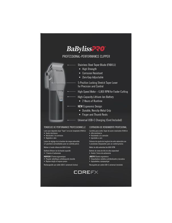 BaBylissPRO COREFX Professional-Performance Clipper