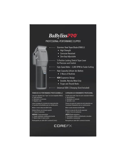 BaBylissPRO COREFX Professional-Performance Clipper