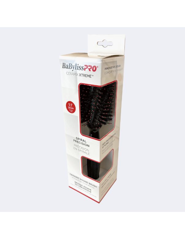 Brosse ronde spirale en céramique BabylissPro 28 mm