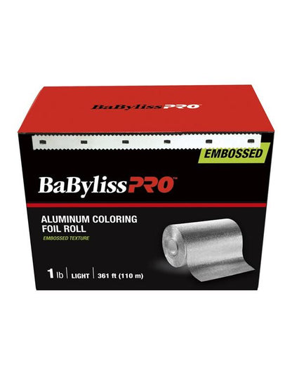 BabylissPro Aluminum Coloring Foil Roll Embossed Light 361ft