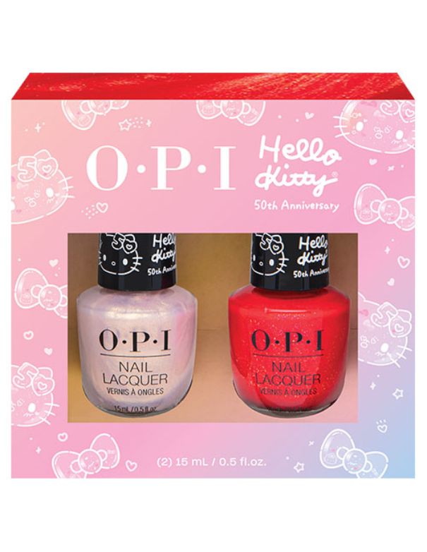 OPI Lacquer Hello Kitty 50th Anniversary Duo