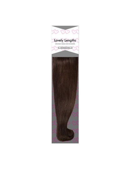 Extensions à clips Lovely Lengths 40 cm, 2 brun foncé