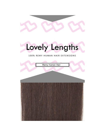 Extensions à clips Lovely Lengths 40 cm, 2 brun foncé