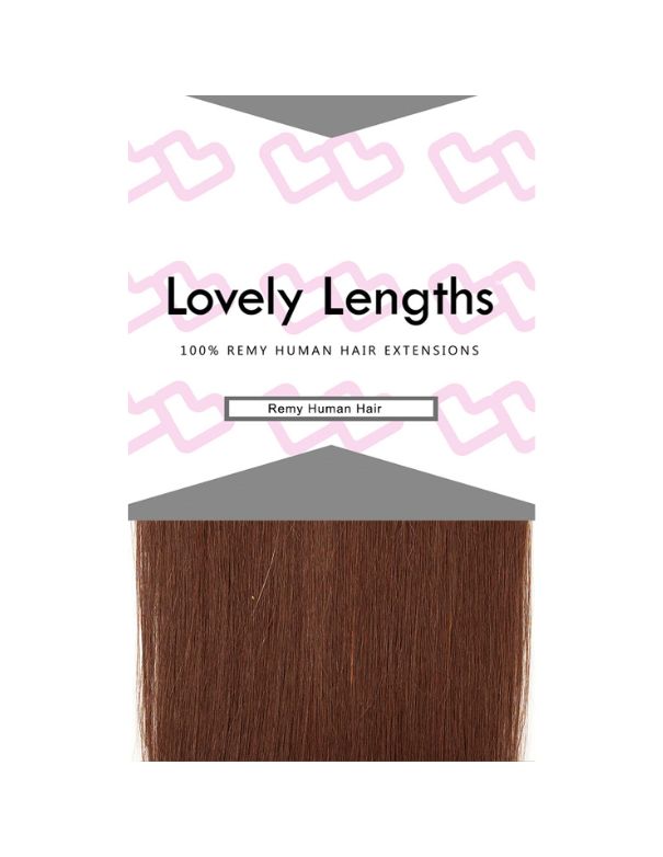 Lovely Lengths Clip-In Extensions 16 Inch 4 Medium Brown