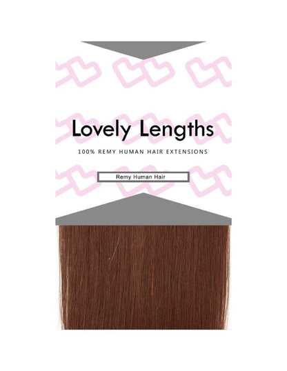Lovely Lengths Clip-In Extensions 16 Inch 4 Medium Brown