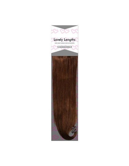 Lovely Lengths Clip-In Extensions 20 Inch 4 Medium Brown