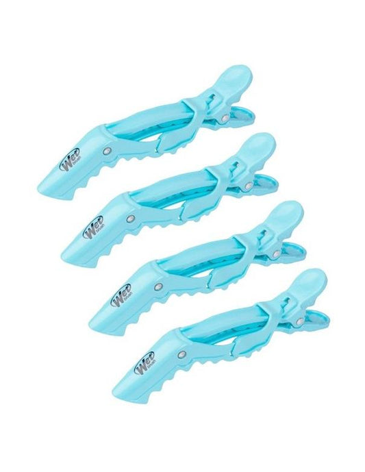 Wet Brush Wet Clips 4 Pack Blue