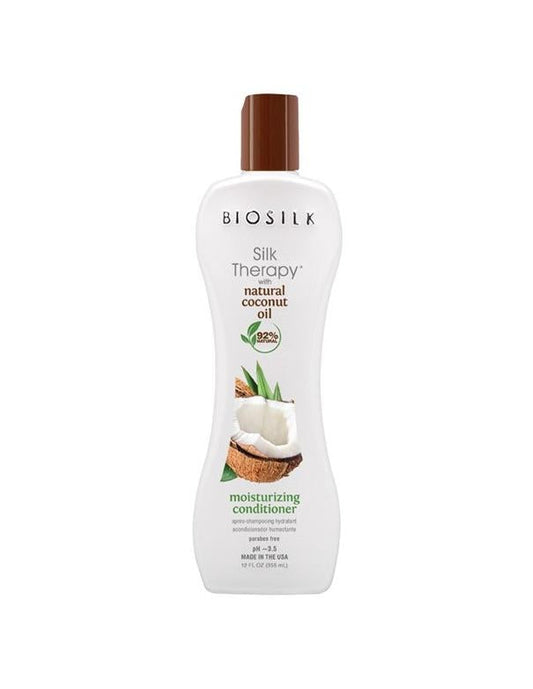 Après-shampoing hydratant à l'huile de coco BioSilk Silk Therapy - 355 ml