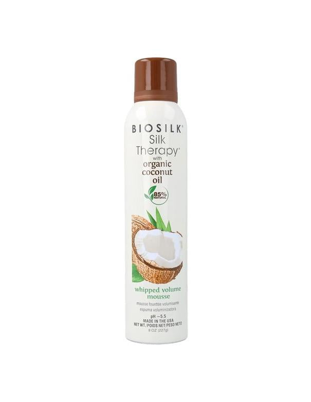 Mousse fouettée volumisante à l'huile de coco BioSilk Silk Therapy - 227 g