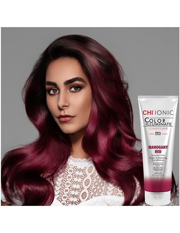 Après-shampoing CHI Color Illuminate Acajou Rouge - 251 ml