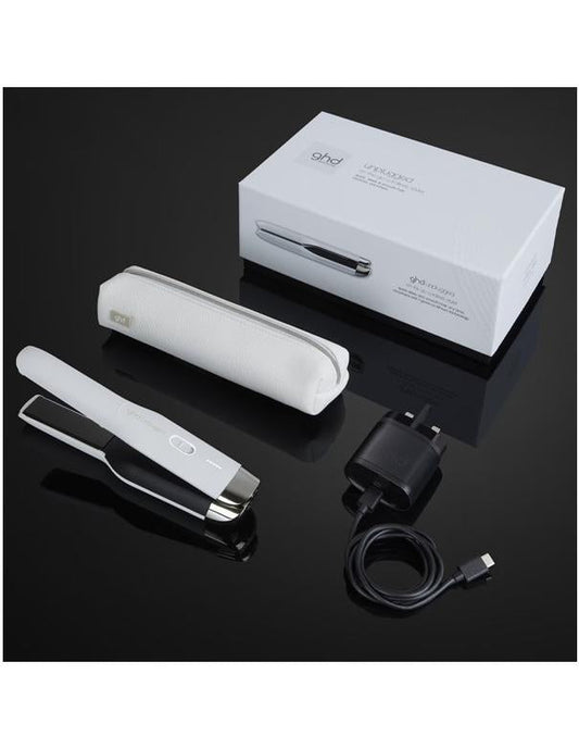 ghd Unplugged Black Styler White