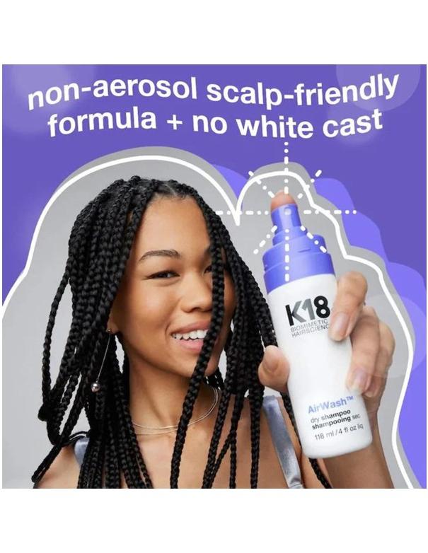K18 AirWash Dry Shampoo - 118ml