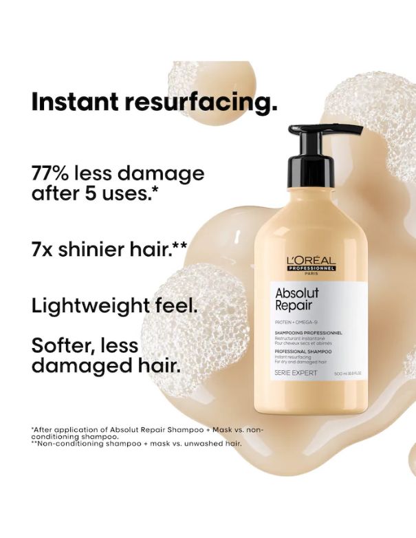 L'Oreal Absolut Repair Shampoo - 500ml