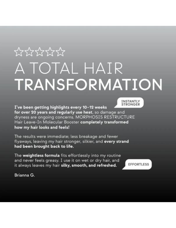 Morphosis Restructure Hair Leave-In Molecular Booster - 100ml