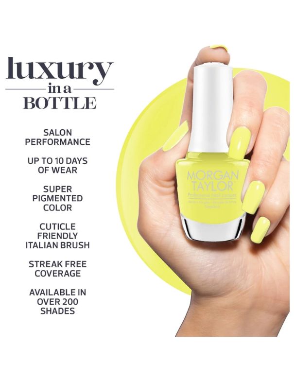 Morgan Taylor Nail Polish - Lemon Drop Lush