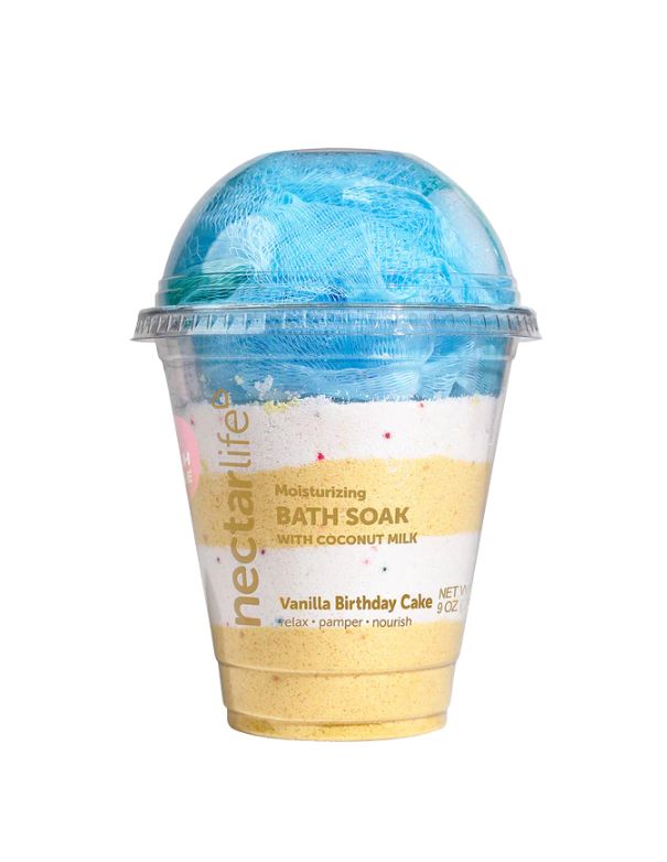 Gâteau d'anniversaire à la vanille et au milkshake Nectarlife