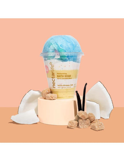 Gâteau d'anniversaire à la vanille et au milkshake Nectarlife