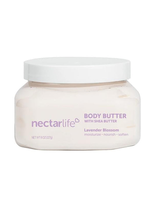 Beurre corporel hydratant au karité Nectarlife, fleur de lavande - 227 g