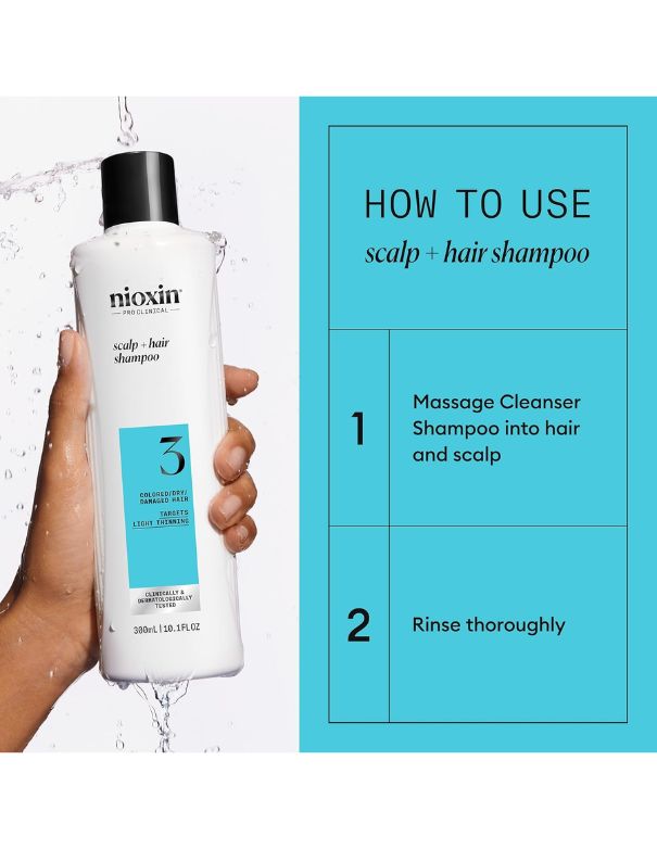 Nioxin System 3 Cleanser - 500ml