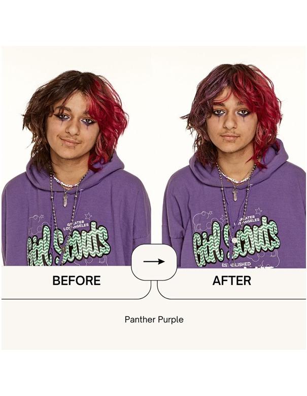 Spray colorant capillaire temporaire Punky Colour Panthère Violet - 100 g