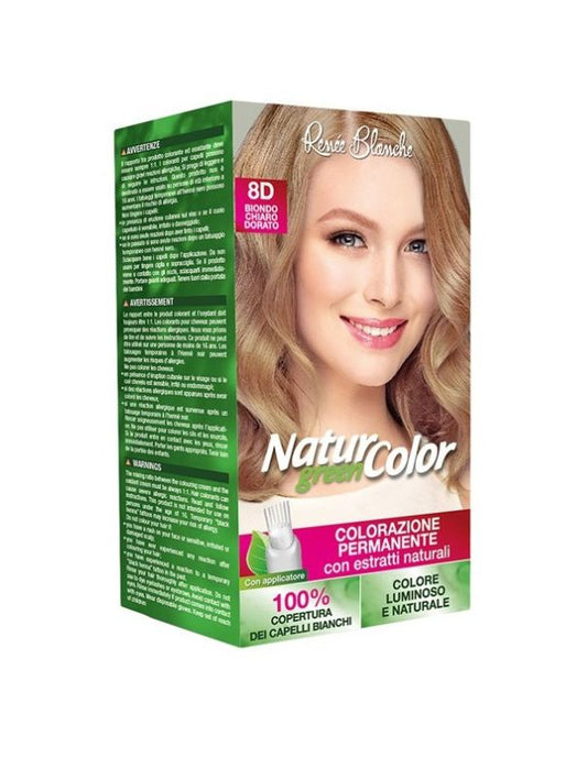 Renee Blanche Natur Green Color 8D Light Golden Blonde