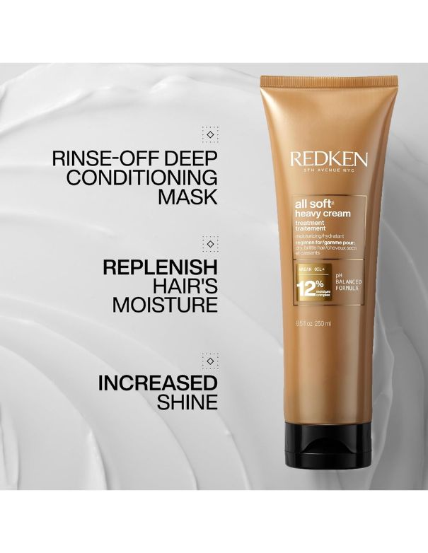 Masque Super Traitement Crème Lourde All Soft de Redken - 250 ml