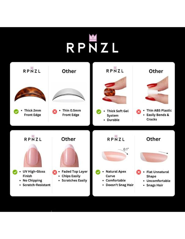 RPNZL Press-on Nail Kit - Midnight