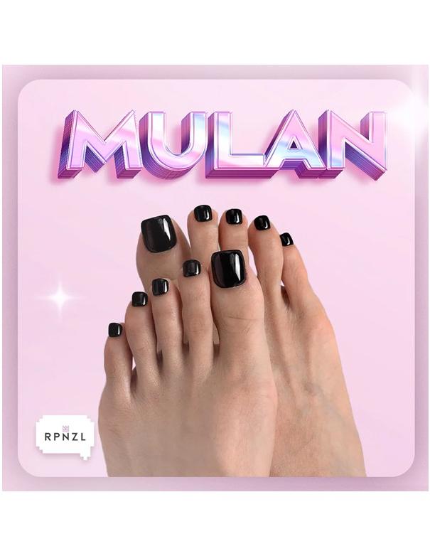 RPNZL Press-on Toenail Kit - Mulan
