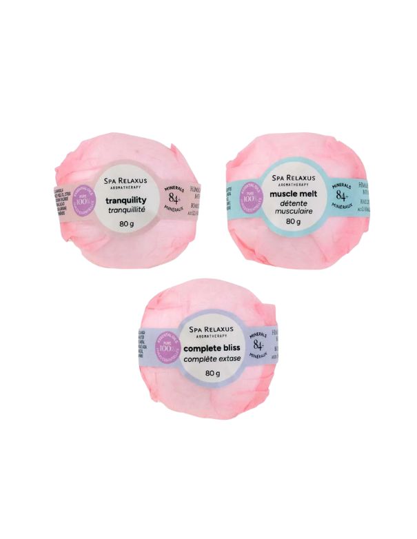 Relaxus Himalayan Salt Bath Bombs 3 Piece Gift Set
