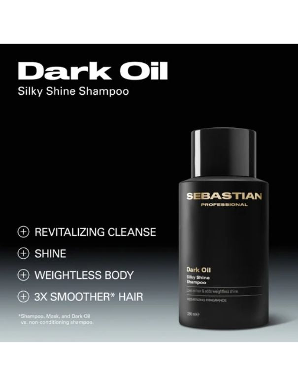 Sebastian Professional Dark Oil Shine and Smoothing Shampoo - 280ml