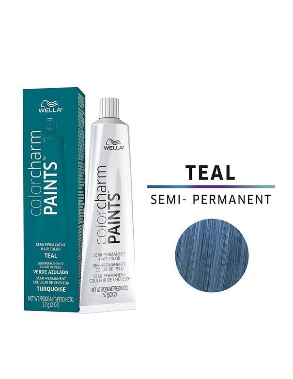 Peintures WELLA colorcharm bleu sarcelle