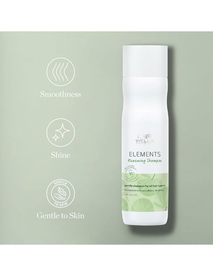 Shampooing rénovateur Wella Elements 8,45 oz - 193 g