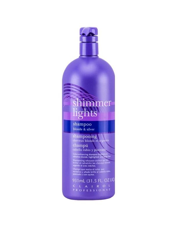 Shampoing Clairol Shimmer Lights Blond &amp; Argenté - 931 ml