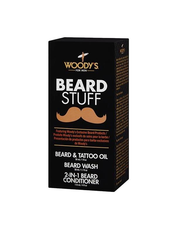 Kit de 3 accessoires pour barbe de Woody