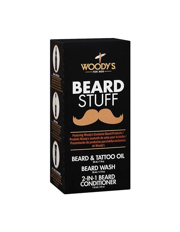 Kit de 3 accessoires pour barbe de Woody